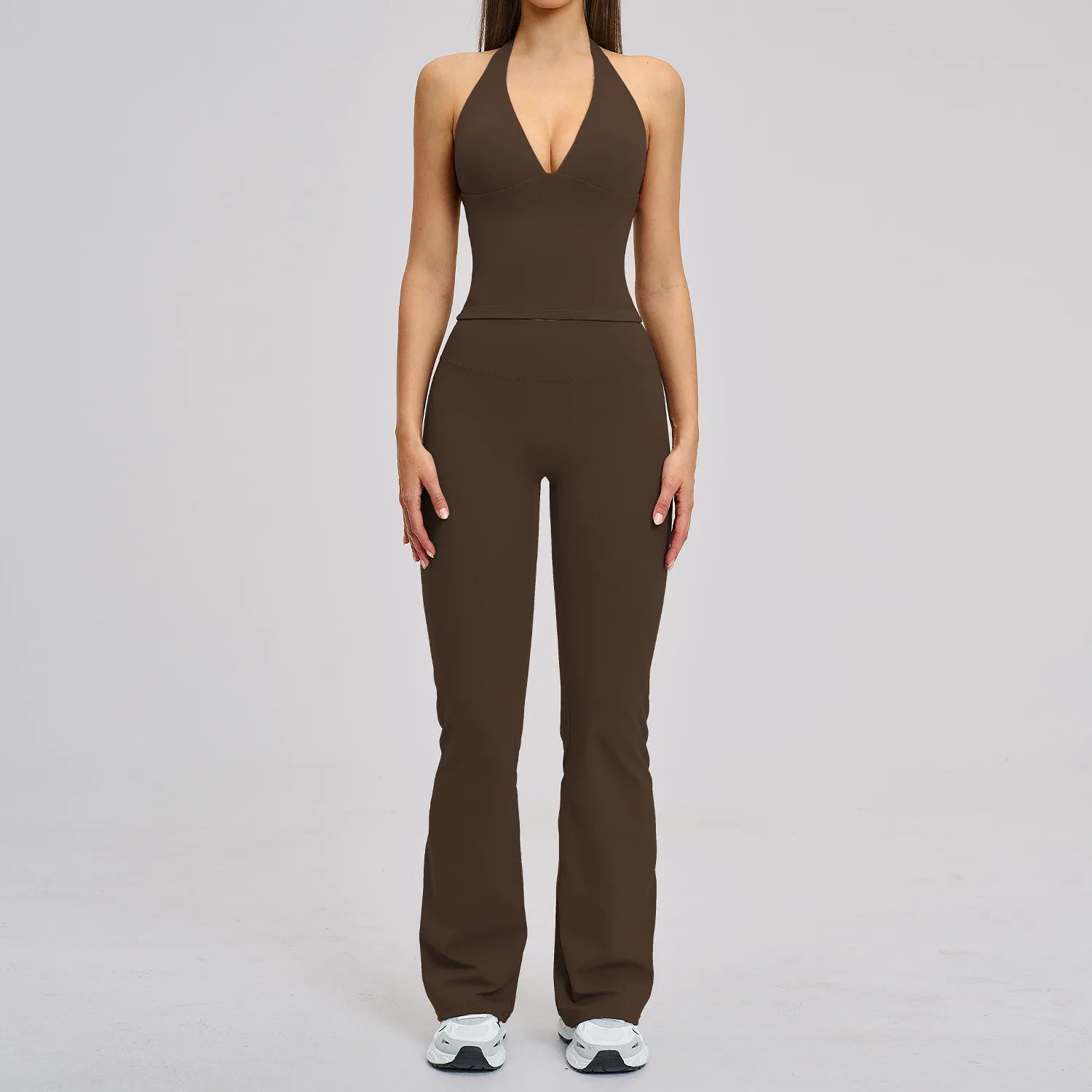 Women Tracksuit Yoga Set 2PCS Sport Outfits Gym Wear Workout Clothes Gym Crop Top High Waist Legging Fitness Bra Set Sports Suit