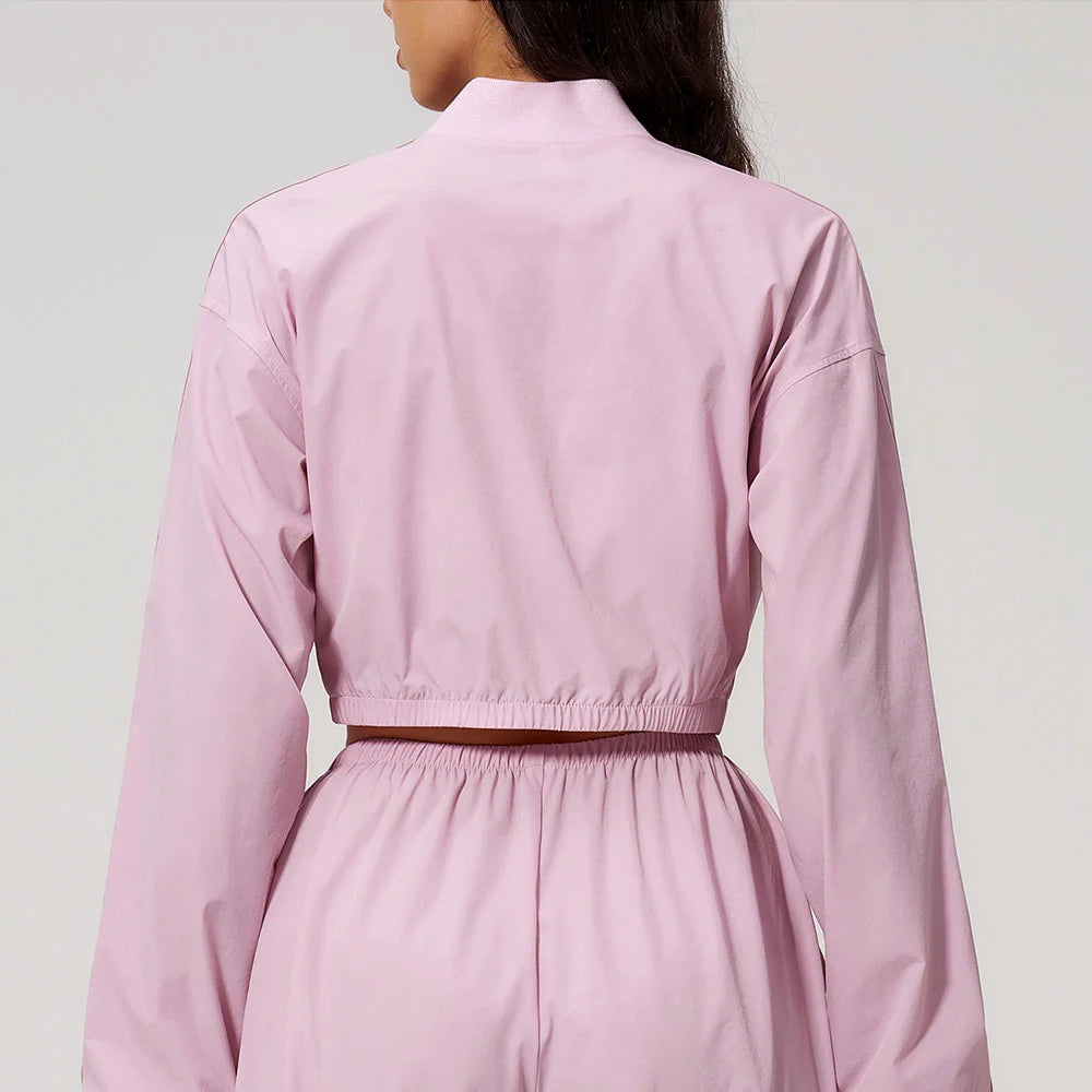 Standing Collar Sun Protection Jacket New Summer Yoga Long Sleeved Women Sun Protection Outdoor Sports Fitness Ventilate Jacket