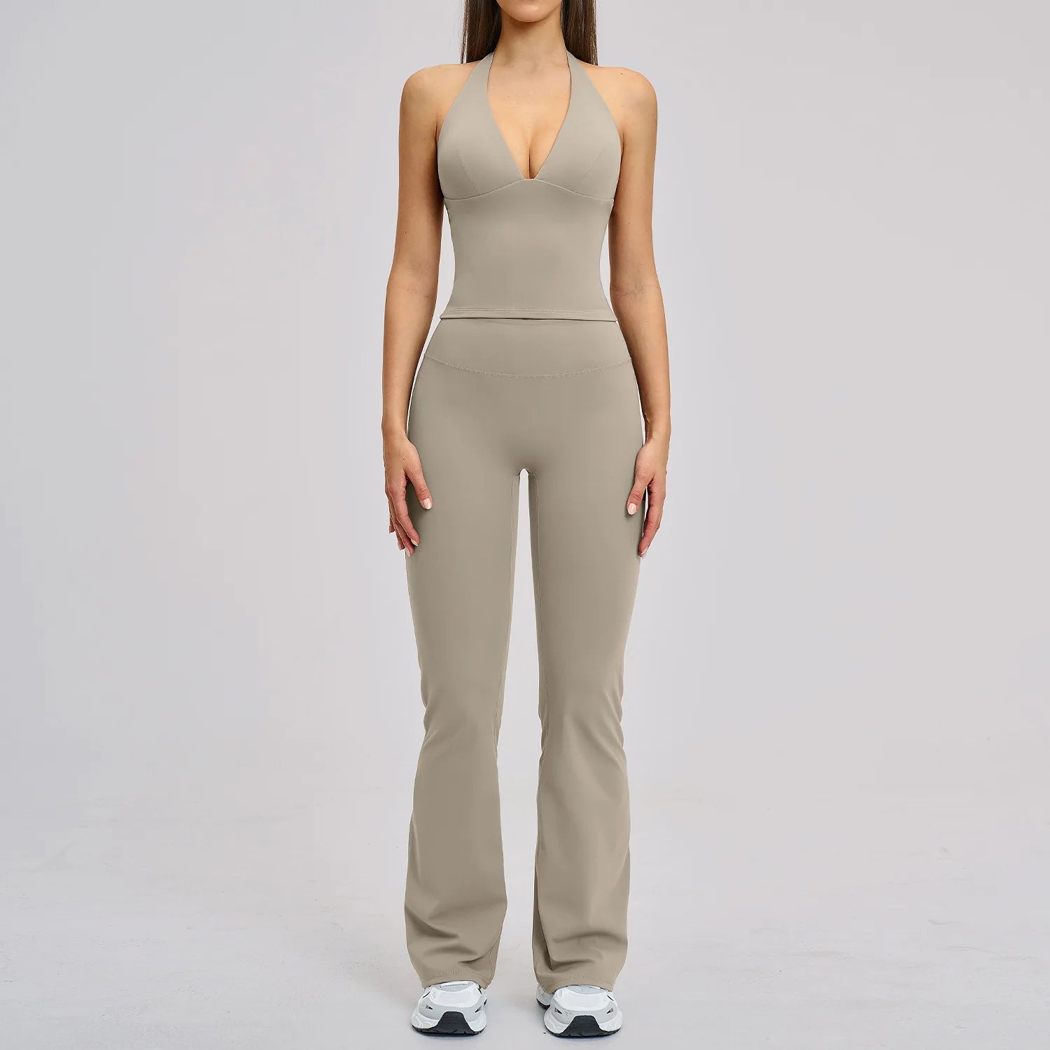Women Tracksuit Yoga Set 2PCS Sport Outfits Gym Wear Workout Clothes Gym Crop Top High Waist Legging Fitness Bra Set Sports Suit