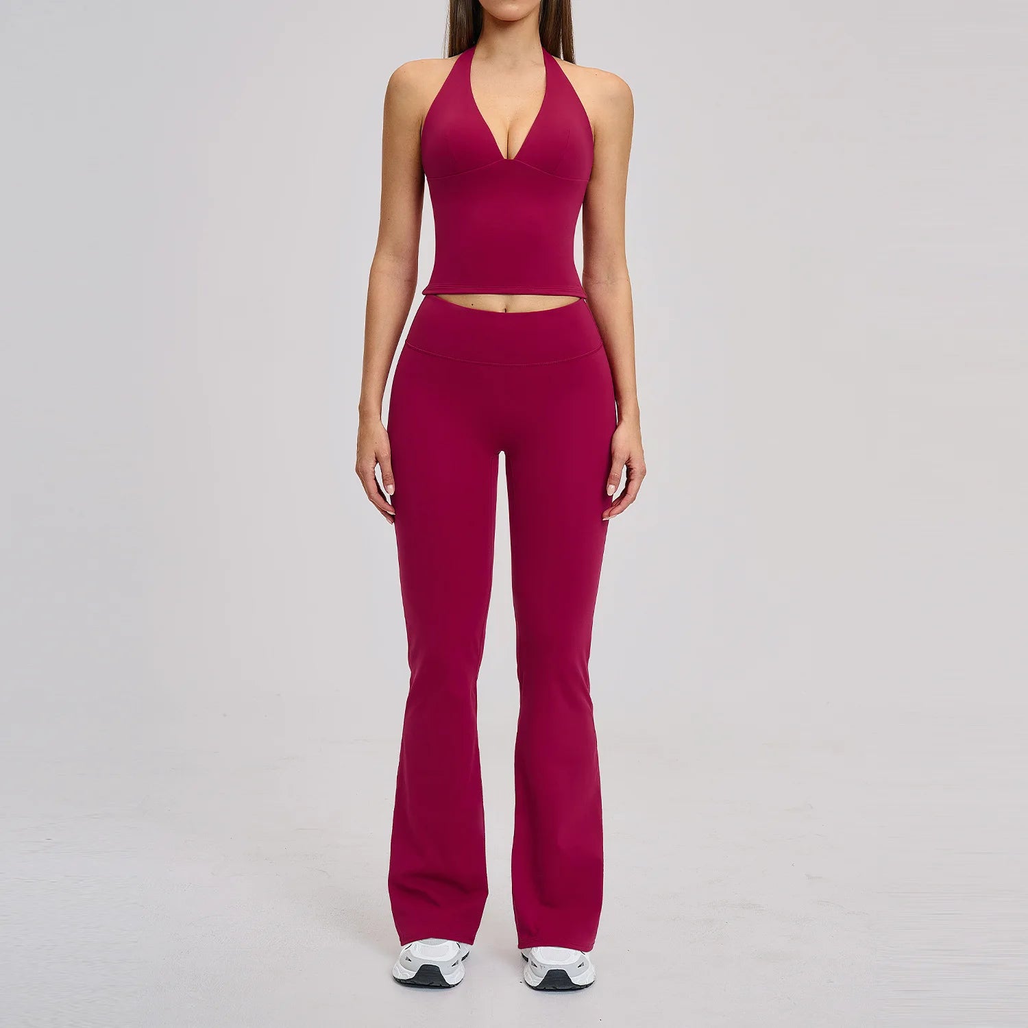 Women Tracksuit Yoga Set 2PCS Sport Outfits Gym Wear Workout Clothes Gym Crop Top High Waist Legging Fitness Bra Set Sports Suit
