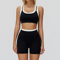 Seamless Yoga Set Sportswear Women 2PCS Workout Set Gym Top Female Clothing Fitness Bra High Waist Leggings Ribbed Sports Suit
