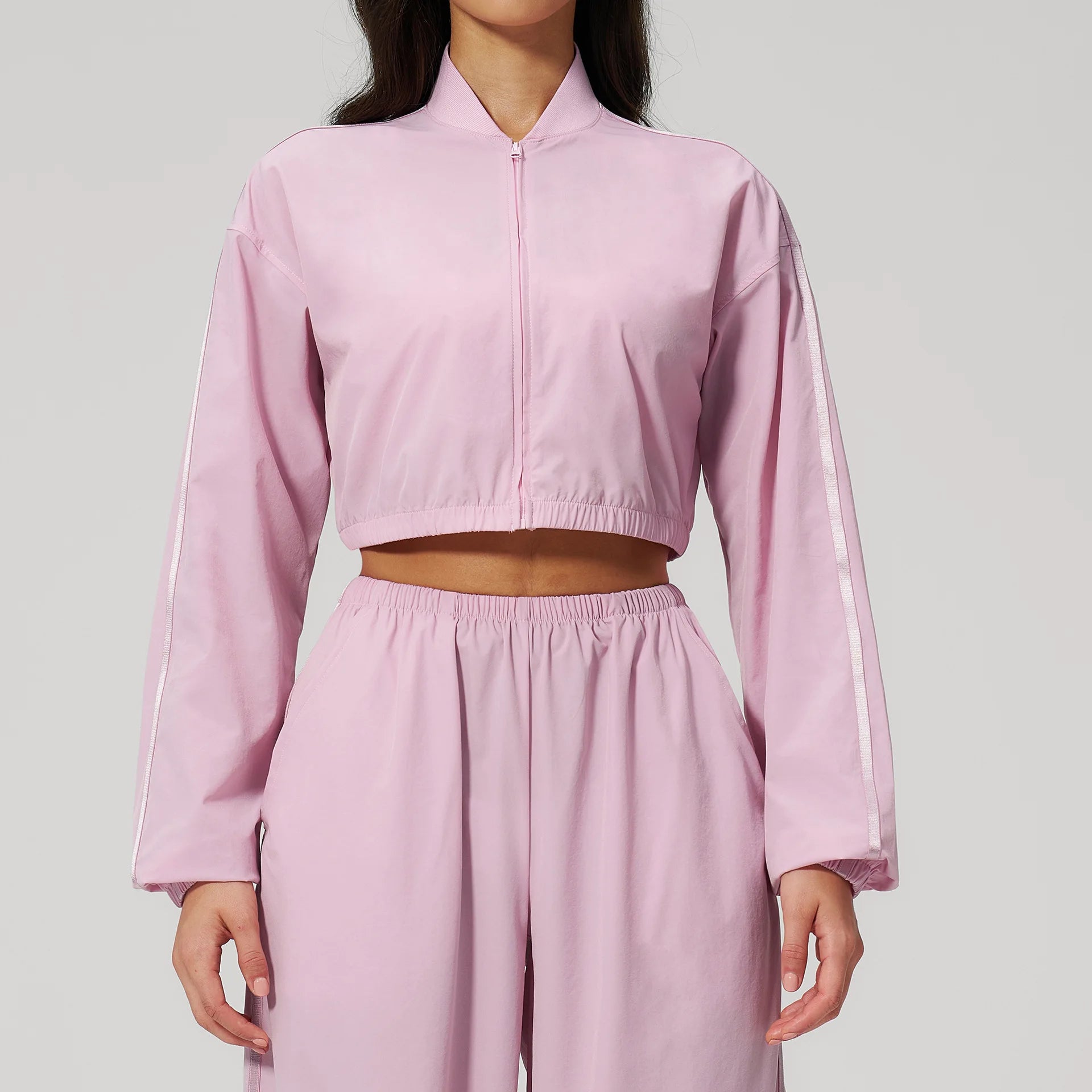 Standing Collar Sun Protection Jacket New Summer Yoga Long Sleeved Women Sun Protection Outdoor Sports Fitness Ventilate Jacket