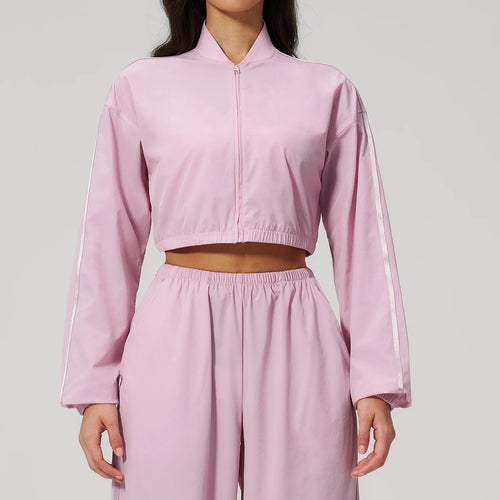 Standing Collar Sun Protection Jacket New Summer Yoga Long Sleeved Women Sun Protection Outdoor Sports Fitness Ventilate Jacket